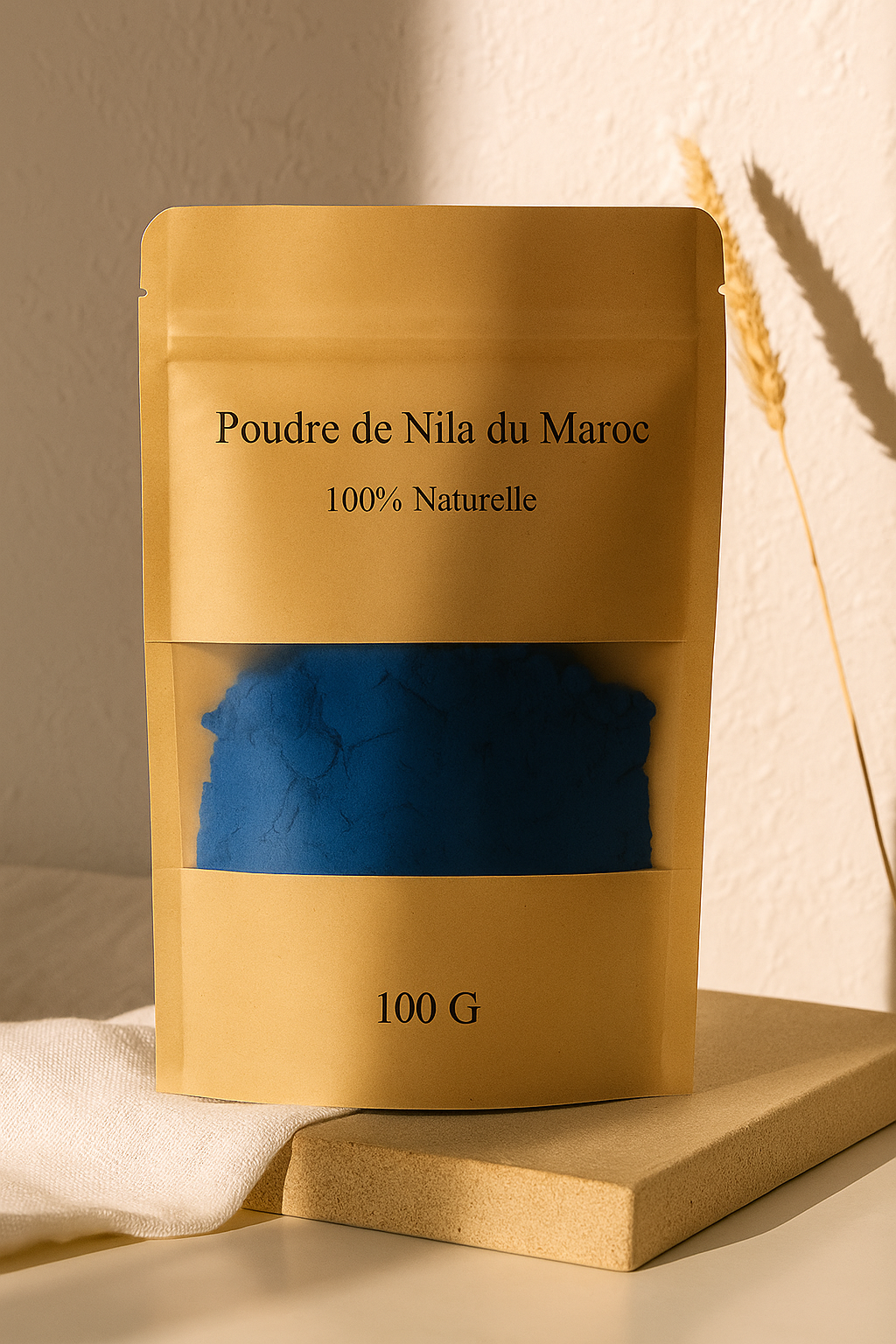 Poudre de Nila Bleu Pur – Pour un Teint Lumineux et Uniforme 100g
