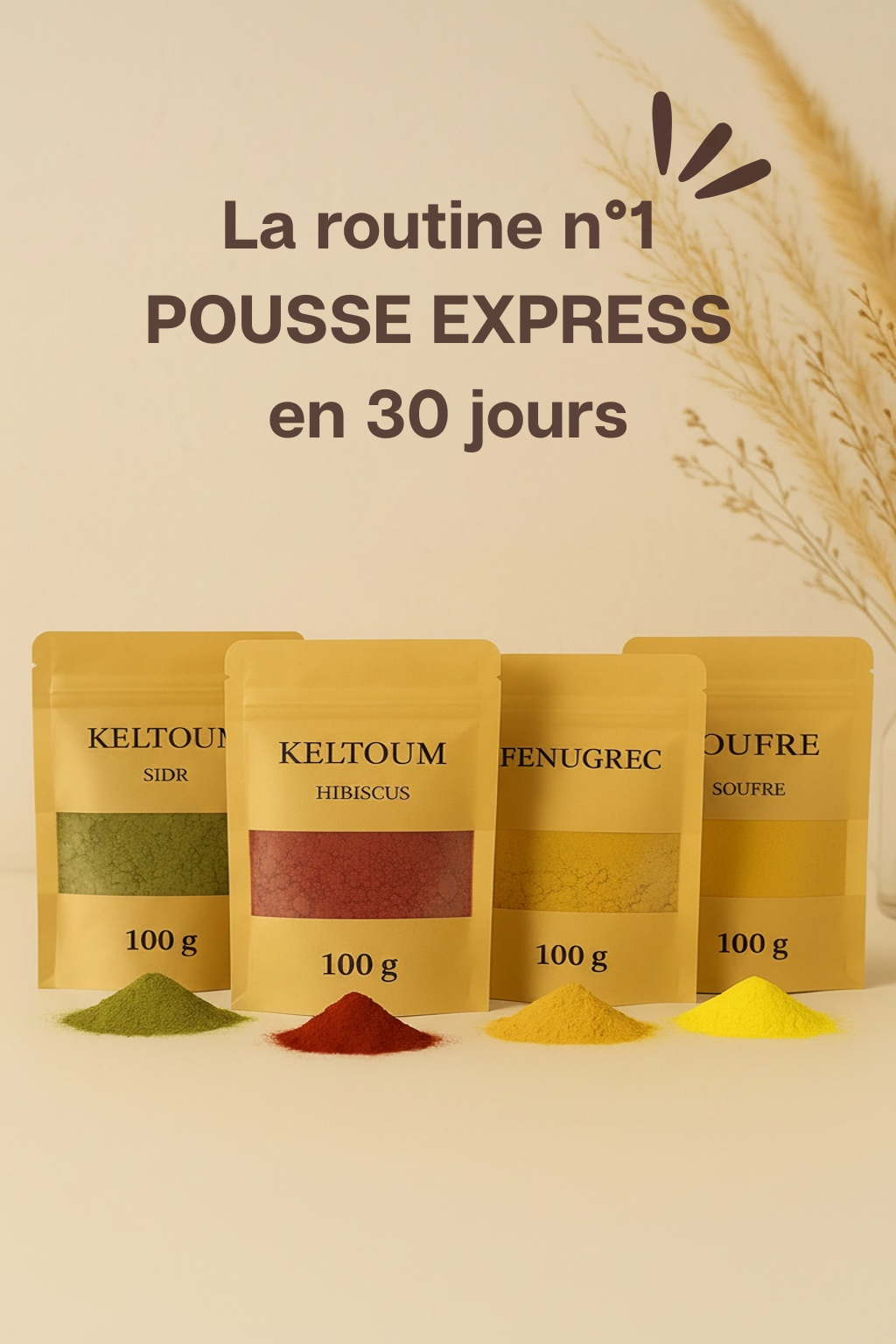 Pack pousse de cheveux express 🎁 1 pack acheté = 1 pack offert